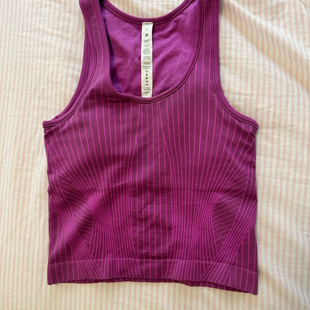 Lululemon Athletica Purple Tank Top